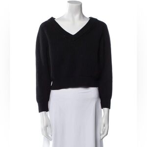 Alexander Wang Black V-Neck Sweater